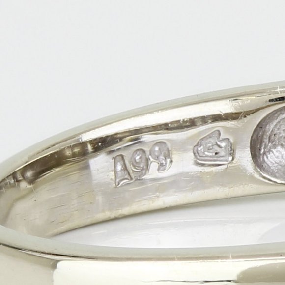 14k White Gold Princess-Cut Diamond Anniversary / Engagement / Cocktail Ring - Picture 8 of 8